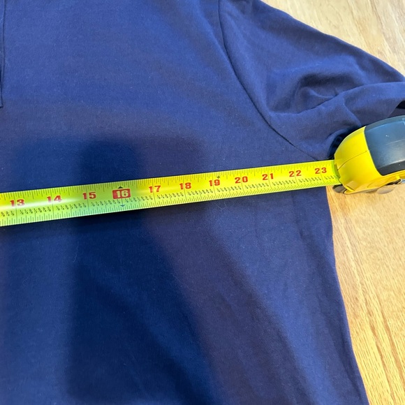 J. Crew Navy Collared Long Sleeve Polo Shirt Dress Size XL 100% Cotton - Picture 8 of 9